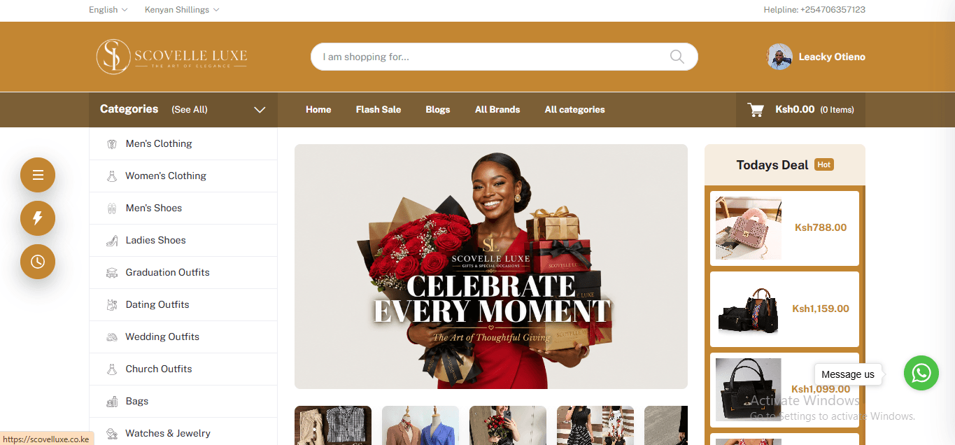 Ecommerce - Scovelle Luxe